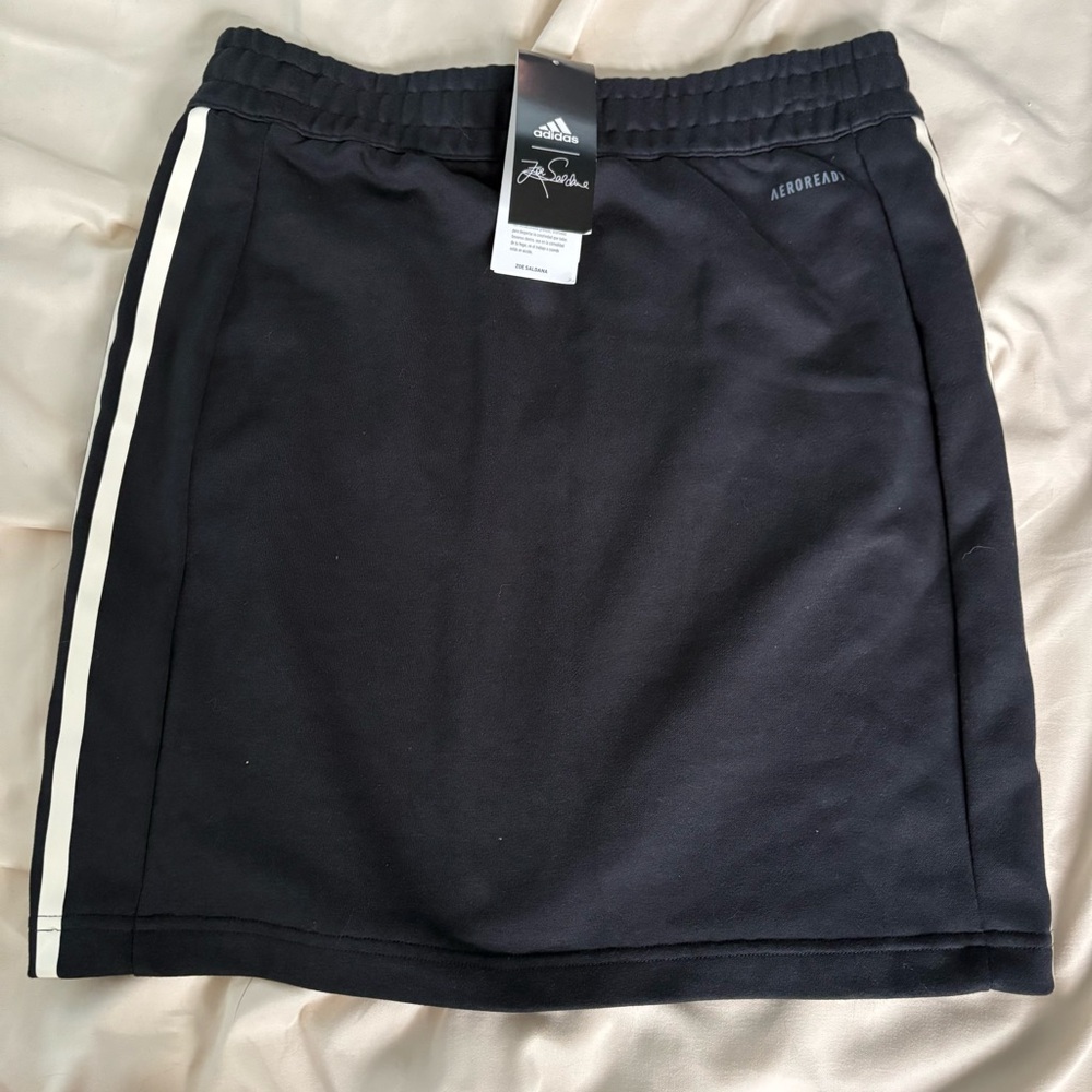 NWT Adidas Zoe Saldana Black Skirt